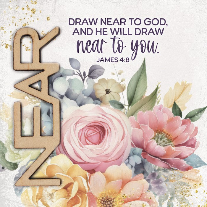 Magnet-Crafted Remindables-Near-Draw Near To God (3.5&quot; SQ)