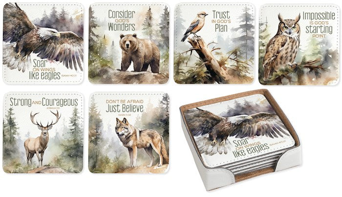 Coaster Set-Wildlife Assorted (Pk/6)