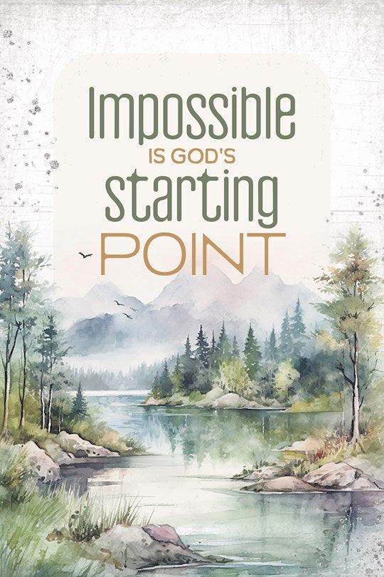 Wall Plaque-Mini Blessings-Impossible Is God&