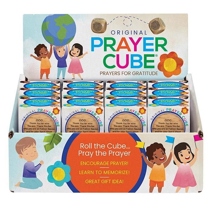 Prayer Cube-Prayers For Gratitude W/Display &amp; Gift Box (Pack Of 24) (PKGT)