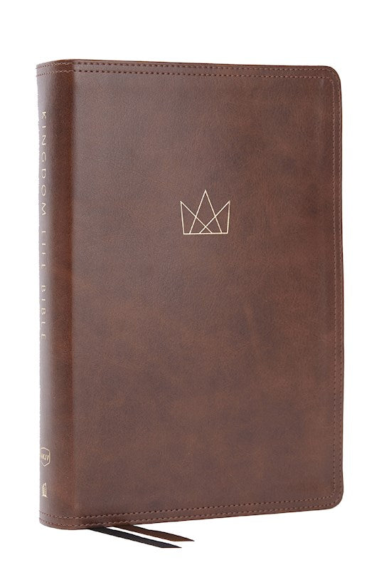 NKJV Kingdom Life Holy Bible (Comfort Bible)-Brown Leathersoft Indexed