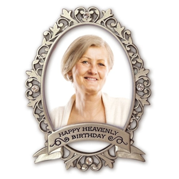 Frame-Memorial/Heavenly Birthday (Holds 2.5&quot; x 3.5&quot; Photo)
