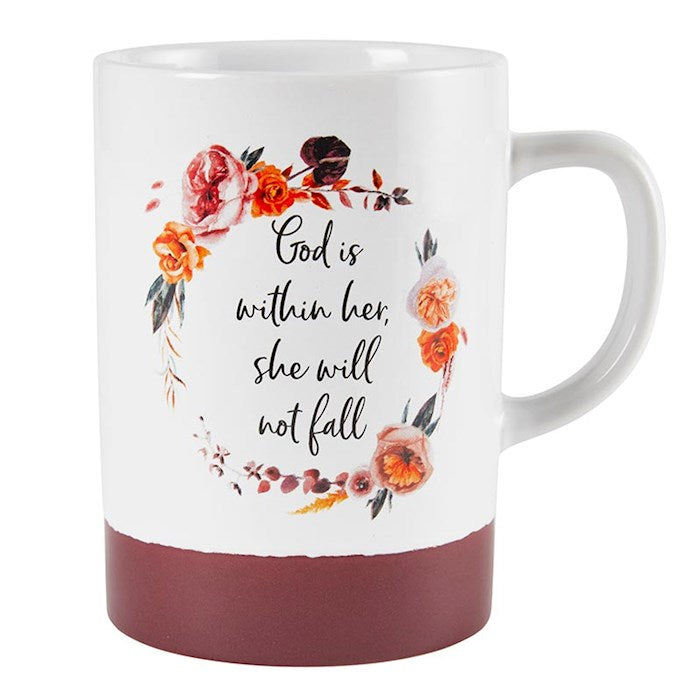 Mug-Signature-God Is Within Her She Will Not Fall (Ps. 46:5) (17 Oz)
