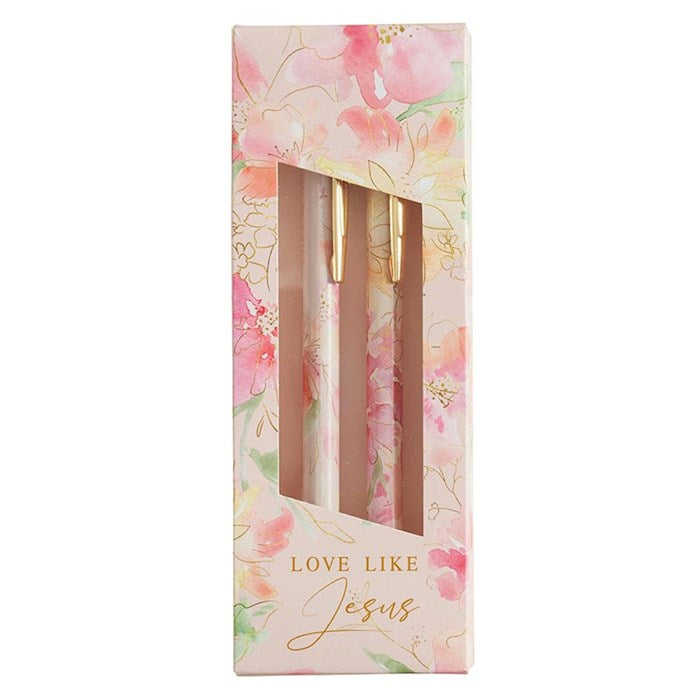 Pen Set- Love Like Jesus (Set Of 2) (PUB DISCONTINUED)