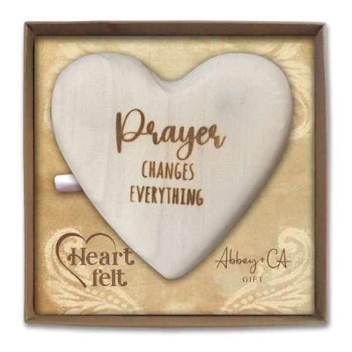 Message Heart-Prayer Changes Things (3.5&quot; x 3.75&quot;)