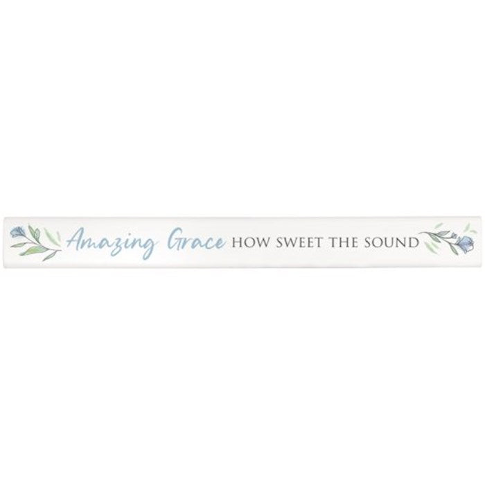 Skinny Message Bar-Amazing Grace (14" x 1.5" 1")