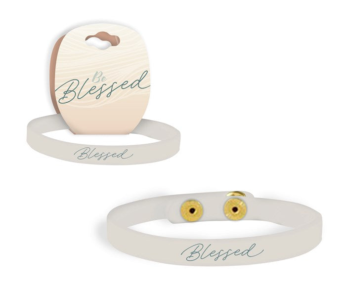 Bracelet-Snap-Be Blessed-Vegan Leather