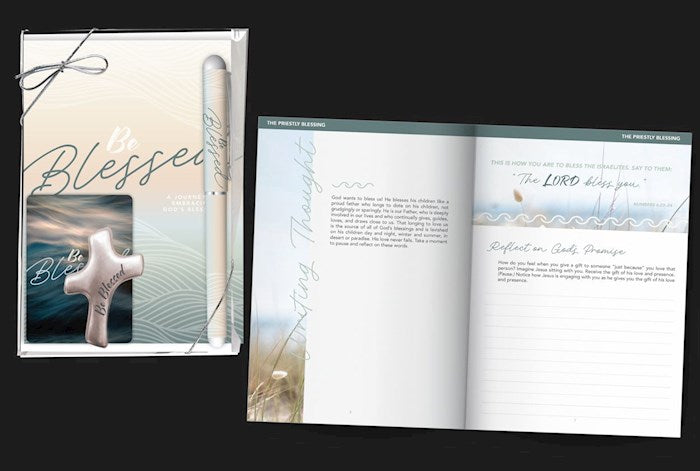 Gift Set-Be Blessed w/Devotional Journal &amp; Palm Cross