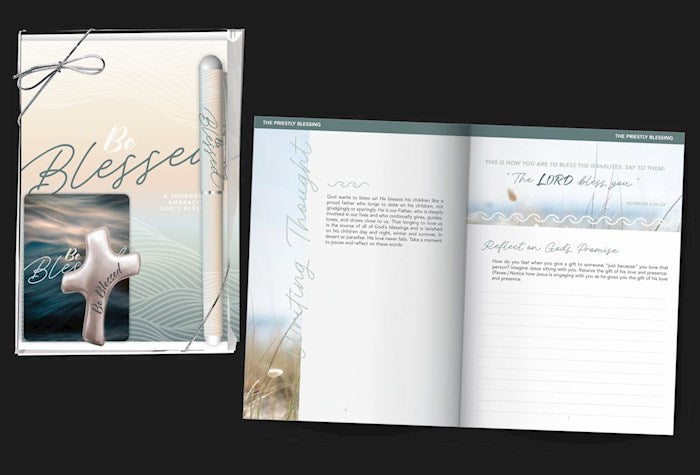 Gift Set-Be Blessed (KJV) w/Devotional Journal &amp; Palm Cross