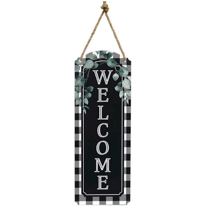 Metal Wall Decor-Welcome (6.5" x 18")