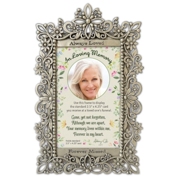 Frame-Always Loved/Floral (Holds 4" x 6" Photo)