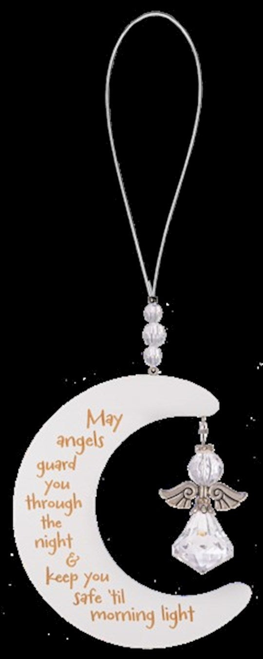 Ornament-Moon Angel (5.75")