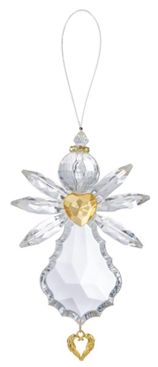 Ornament-Gratitude Angel w/ Charm