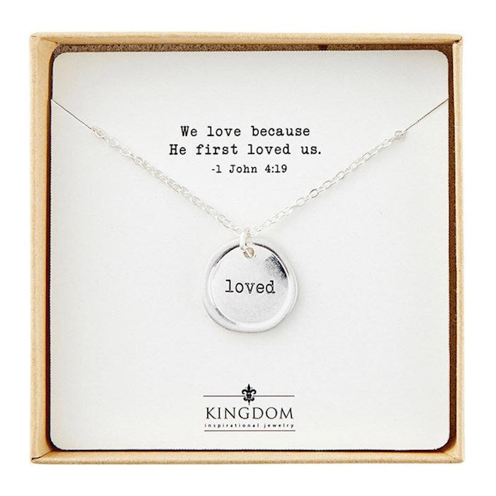 Necklace-Sealed In Faith Pendant-Loved (22")