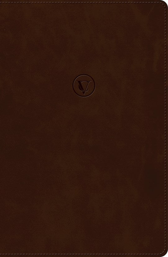 RVR 1960 Biblia de Estudio de Cesar Vidal (Cesar Vidal Study Bible)-Coffee LeatherTouch