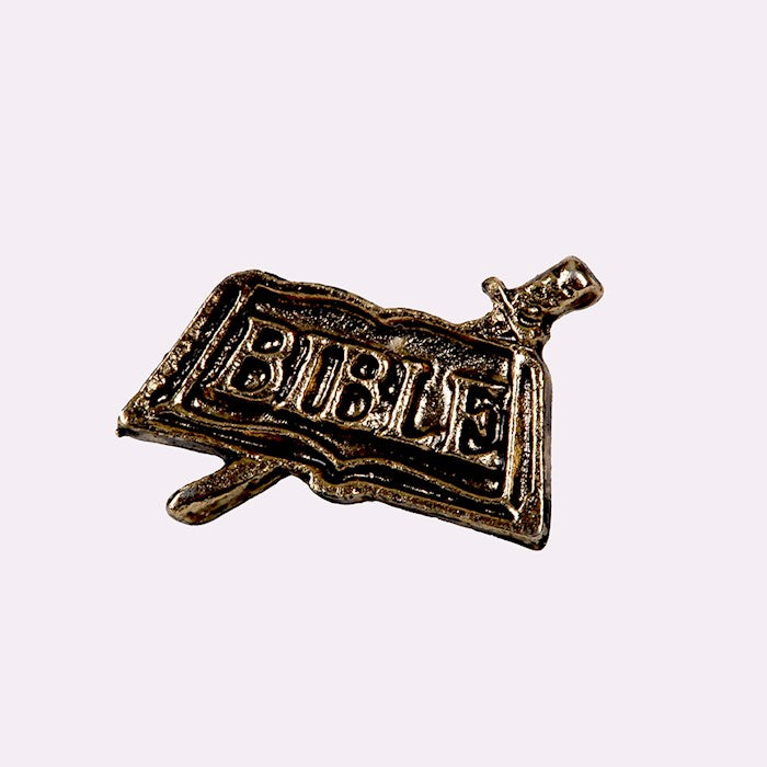 Lapel Pin-Sword &amp; Bible-Gold (3/4") (Pack Of 6)