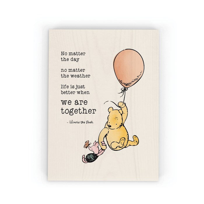Word Block-Pooh &amp; Piglet (5 1/2" x 7 1/4")