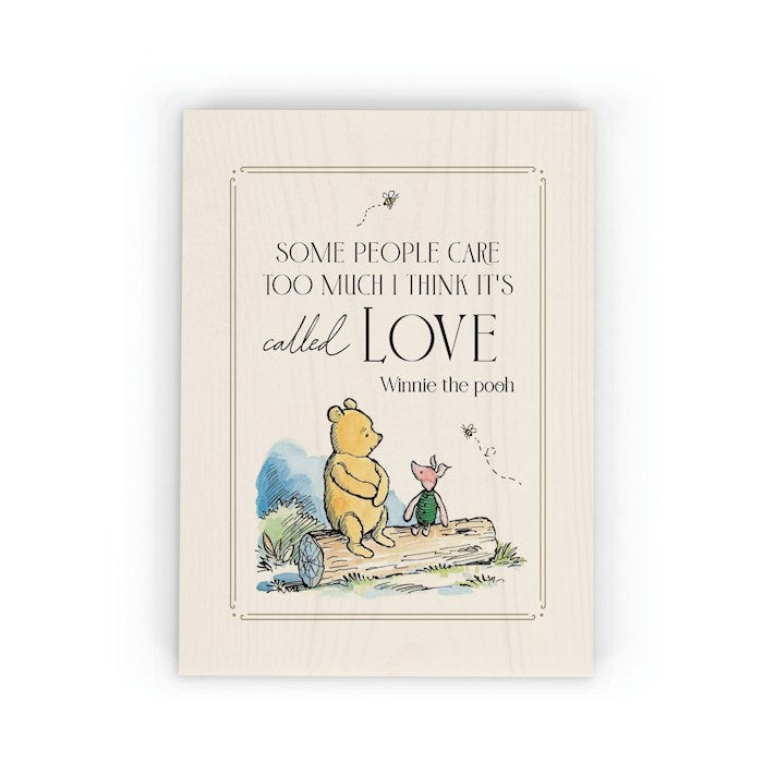 Word Block-Pooh/Love (5 1/2" x 7 1/4")