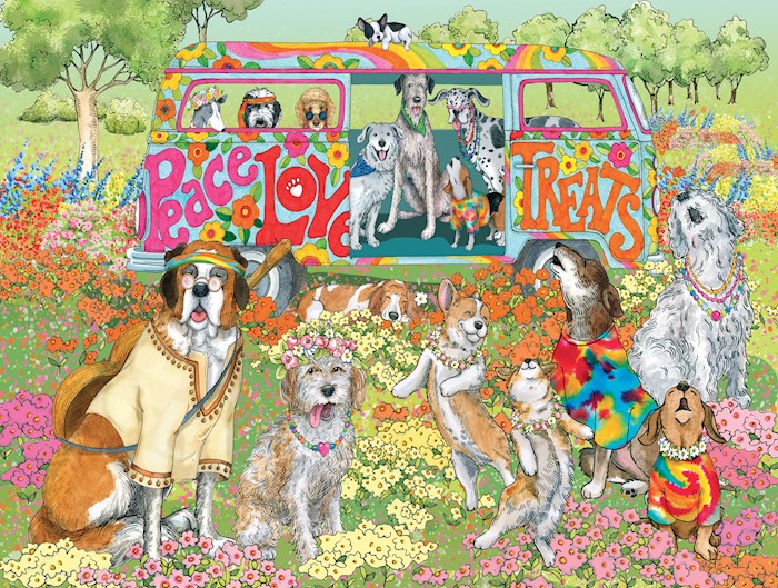Jigsaw Puzzle-Peace Love Treats W/Poster (500 Piece Soft Touch)