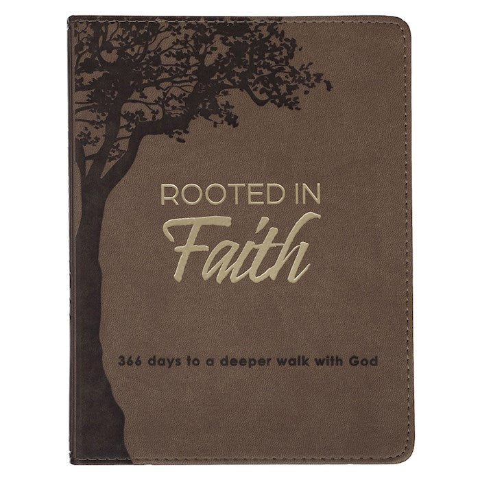 Rooted In Faith-Brown Faux Leather