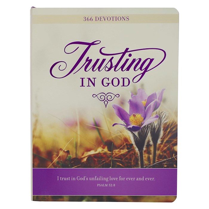 Trusting In God-Purple Floral Hardcover