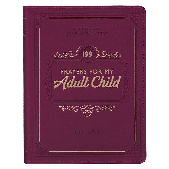 199 Prayers For My Adult Child-Plum Faux Leather