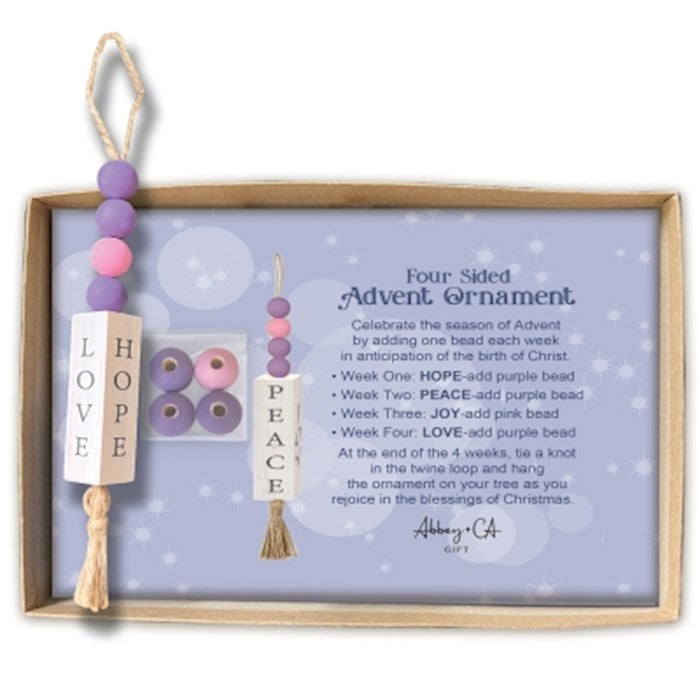 Ornament-Four Sided Advent/Story Card &amp; Gift Box