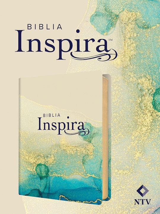NTV Biblia Inspira con Filament (NLT Inspire Bible Filament Enabled)-Gold LeatherLike