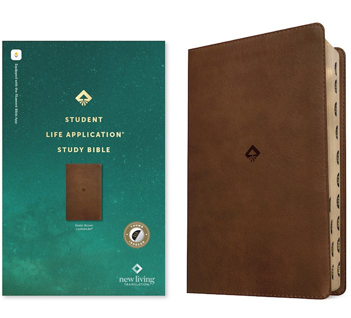 NLT Student Life Application Study Bible Filament Enabled-Rustic Brown LeatherLike Indexed
