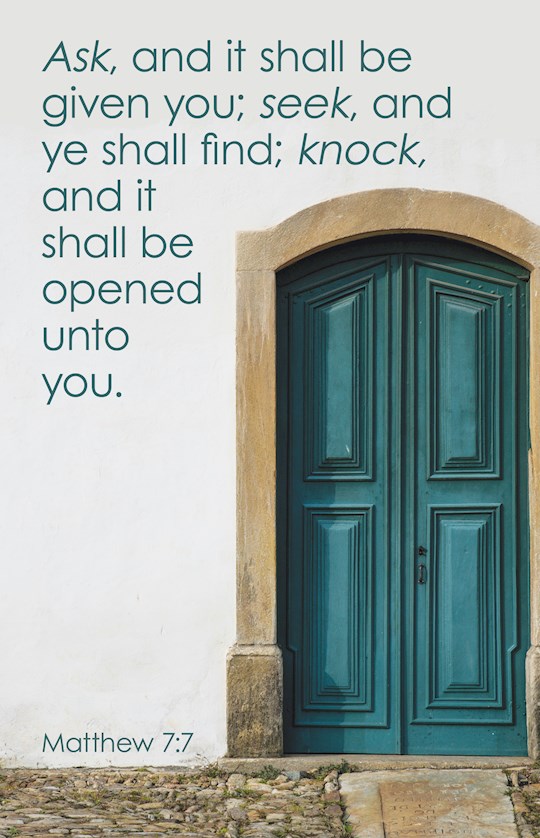 Bulletin-Ask And It Shall Be Give You (Matthew 7:7 KJV) (Pack Of 100)