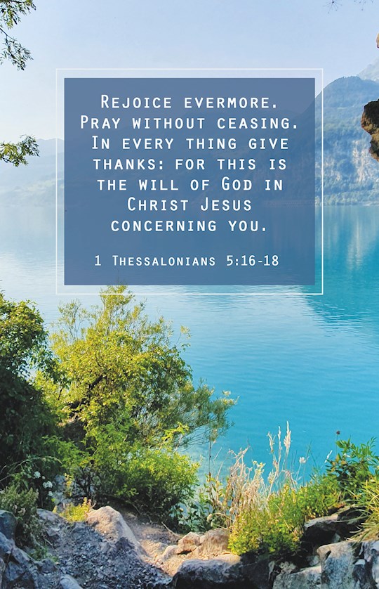 Bulletin-Rejoice Evermore Praying Without Ceasing...Concerning You (1Thessaloians 5:16-18 KJV) (Pack Of 100)