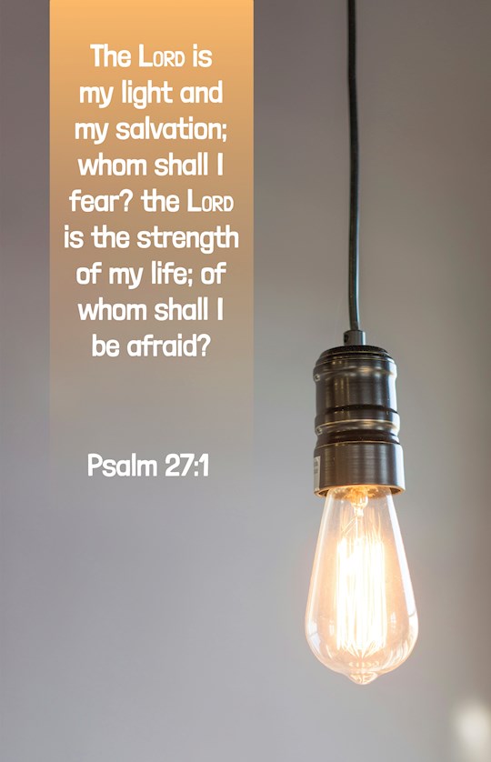 Bulletin-The Lord Is My Light And My Salvation (Psalm 27:1 KJV) (Pack Of 100)