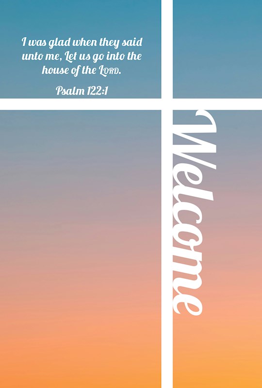 Guest Welcome Folder-I Was Glad When They Said Unto Me (Psalm 122:1 KJV) (Pack Of 12)