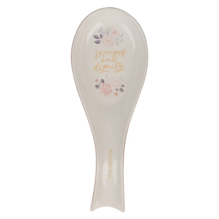 Spoon Rest-Strength &amp; Dignity Prov. 31:25