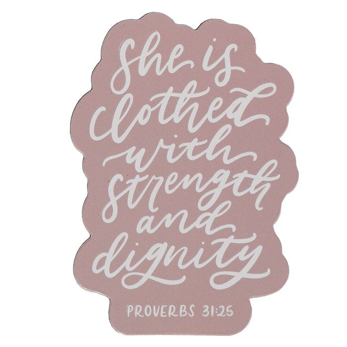 Magnet-Strength &amp; Dignity Prov. 31:25-Pink