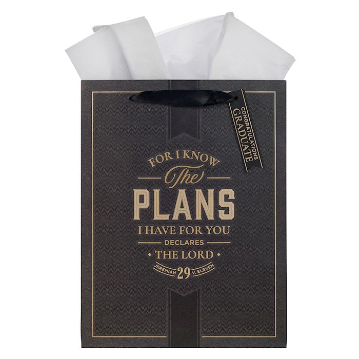 Gift Bag-Large Portrait-I Know the Plans Jer. 29:11