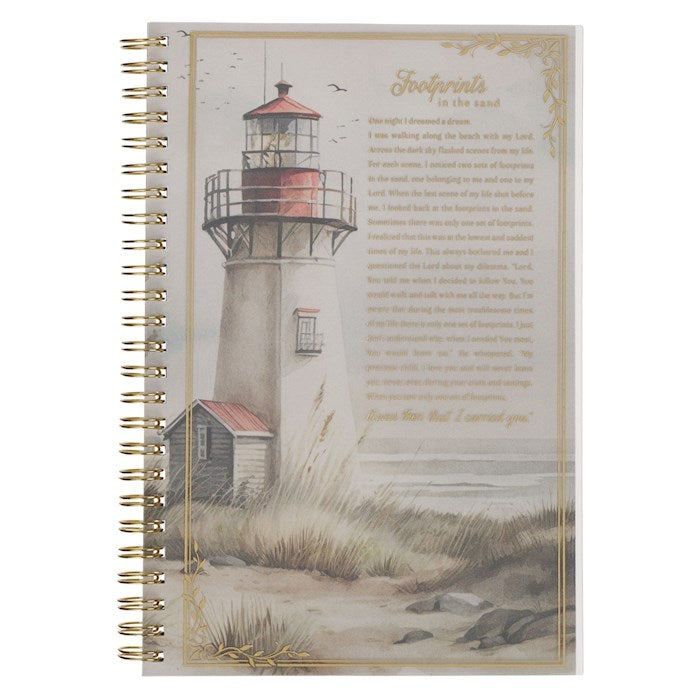 Notebook Wirebound-Lighthouse Footprints