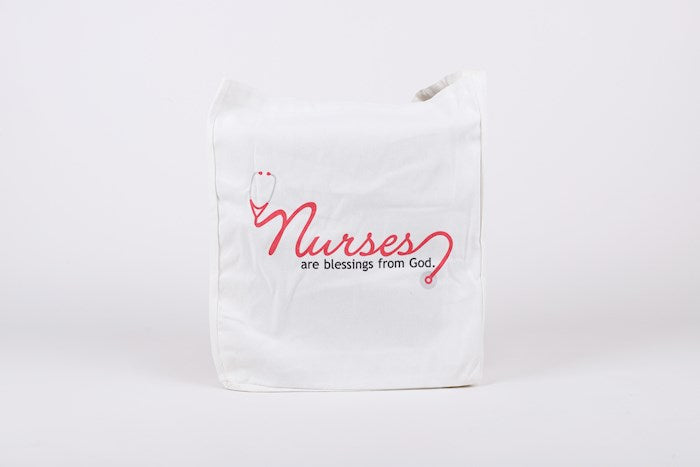Tote-Nurses Are (16.25" x 13.25 X 4.5" plus 9.5" handle)