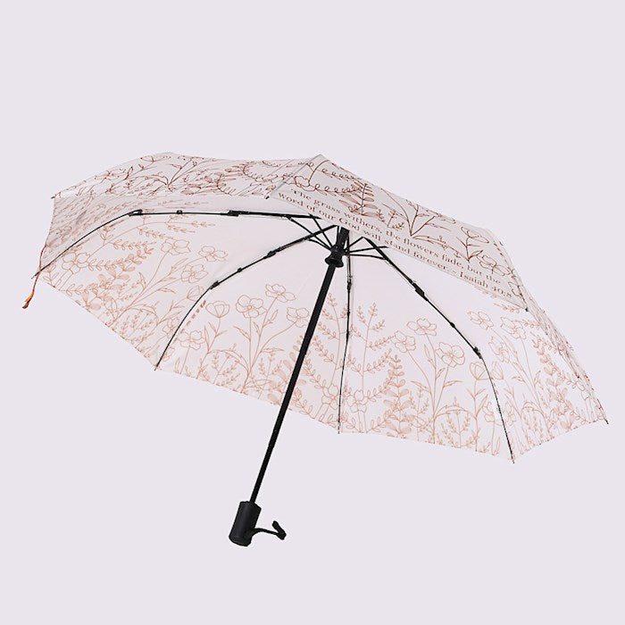 Umbrella-Compact-Isaiah 40:8-Tan