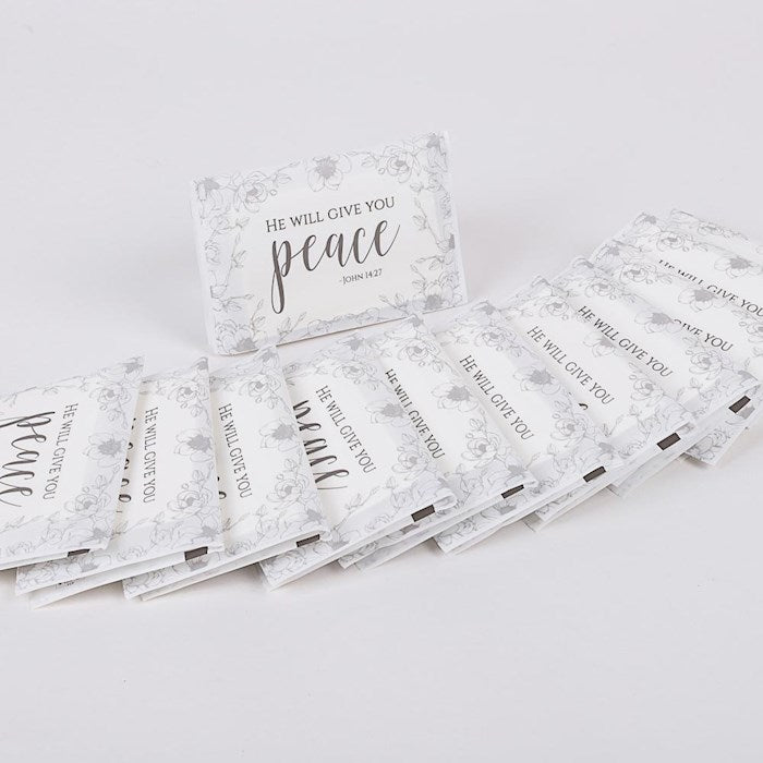 Tissue Pack-Give You Peace (John 14:27)-Pocket Size (12 Packs)