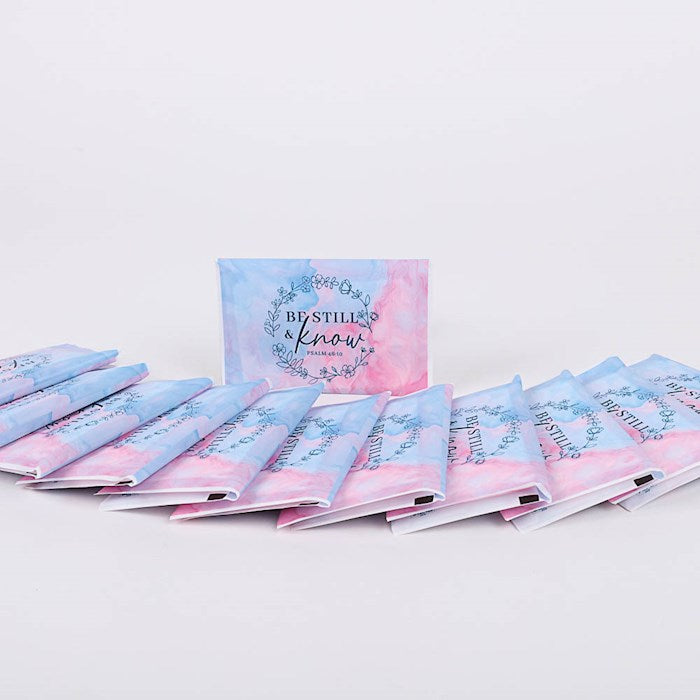 Tissue Pack-Be Still And Know (Psalm 46:10)-Pocket Size (12 Packs)