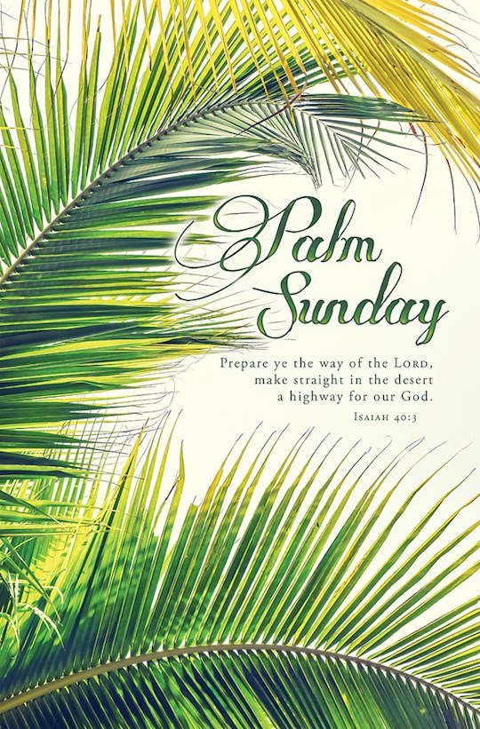 Bulletin-Palm Sunday (Isaiah 40:31 KJV) (Pack Of 100)