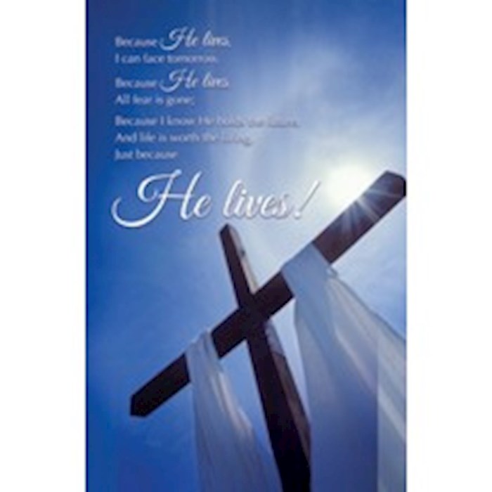 Bulletin-Because He Lives (Pack Of 100)