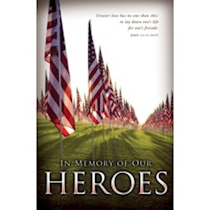 Bulletin-Greater Love Has No One Than This/Memorial Day (John 15:13 NIV) (Pack Of 100)