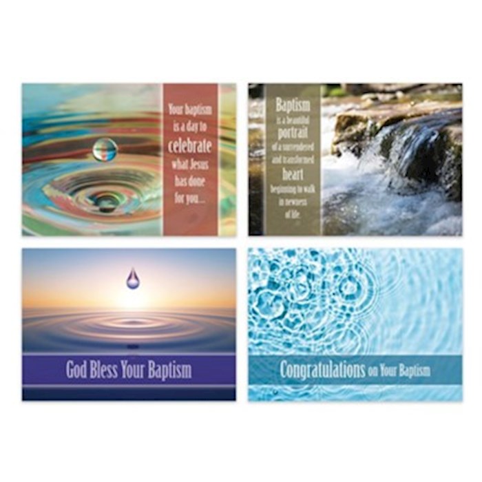 Boxed Card-A New Life Assorted Baptism (KJV) (Box Of 12)
