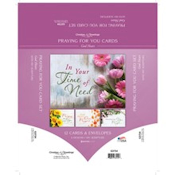 Boxed Card-God Hears Assorted Praying For You (NIV) (Box Of 12)