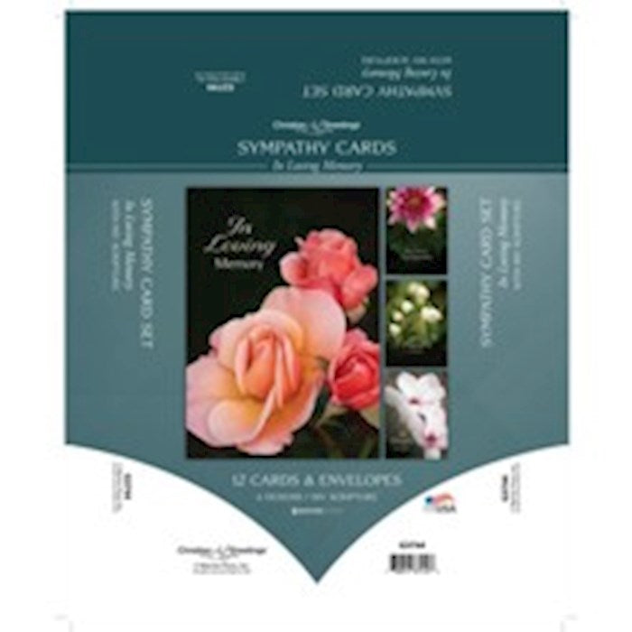 Boxed Card-In Loving Memory Assorted Sympathy (NIV) (Box Of 12)