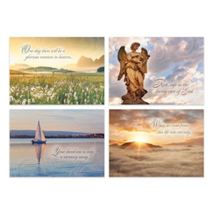 Boxed Card-Golden Hour Assorted Sympathy (KJV) (Box Of 12)