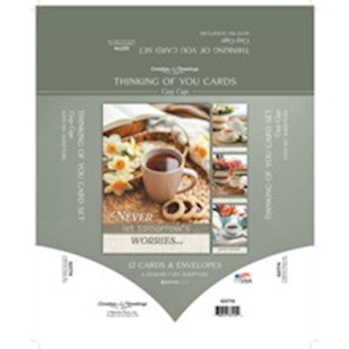 Boxed Card-Cozy Cups Assorted Thinking Of You (NIV) (Box Of 12)