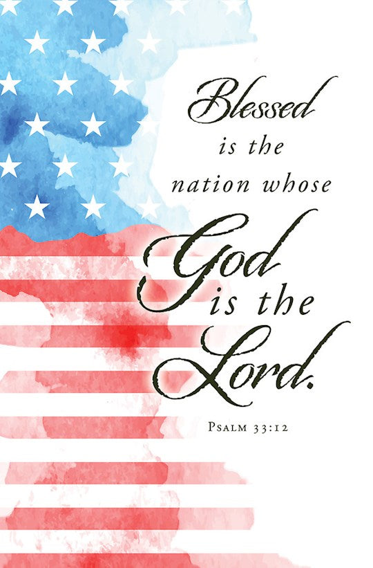 Bulletin-Blessed Is The Nation (Psalm 33:12 KJV) (Pack Of 100)